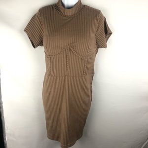 Neutral corset dress